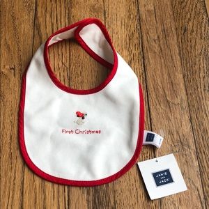 Janie and Jack First Christmas Bib
